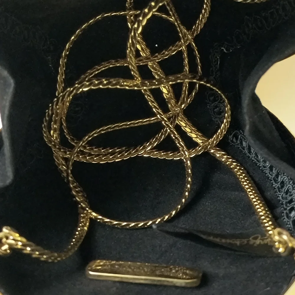 inge Christopher Oval Gold Evening Clutch Y2K Vintage Exquisite